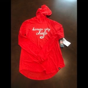 LS Kansas City Chiefs Hoodie (lightweight t-shirt), size small.
